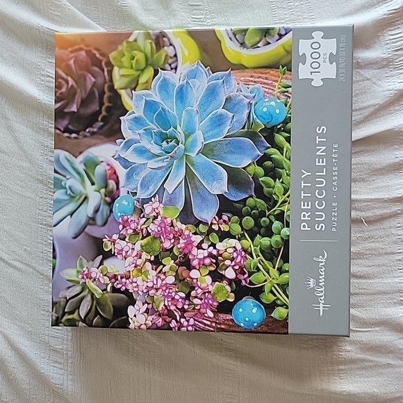 HALLMARK Pretty Succulents Puzzle 1000 pcs - Picture 1 of 3